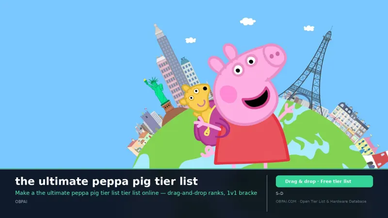 the ultimate peppa pig tier list