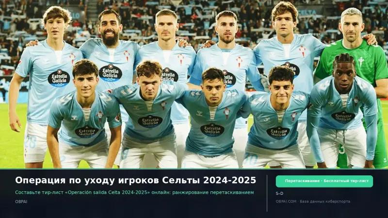 Операция по уходу игроков Сельты 2024-2025
