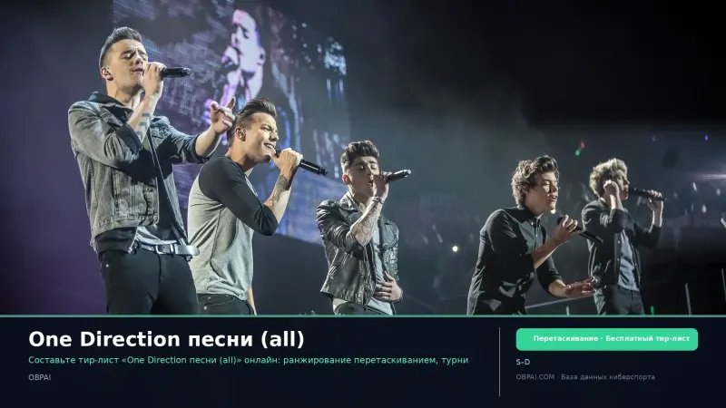 One Direction песни (all)