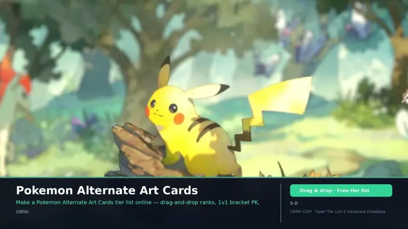 Pokemon Alternate Art Cards