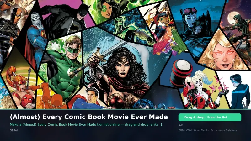 (Almost) Every Comic Book Movie Ever Made