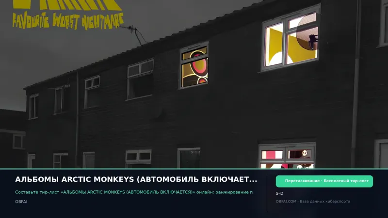 АЛЬБОМЫ ARCTIC MONKEYS (АВТОМОБИЛЬ ВКЛЮЧАЕТСЯ)