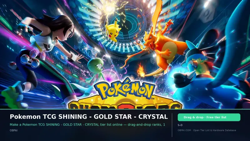 Pokemon TCG SHINING - GOLD STAR - CRYSTAL