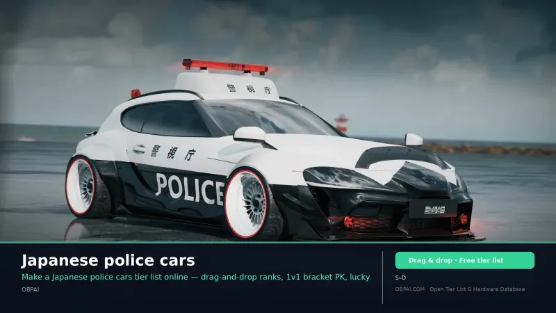 Japanese police cars