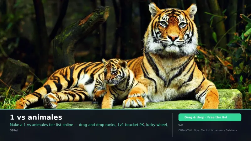 1 vs animales