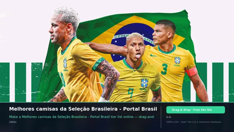 Melhores camisas da Seleção Brasileira - Portal Brasil