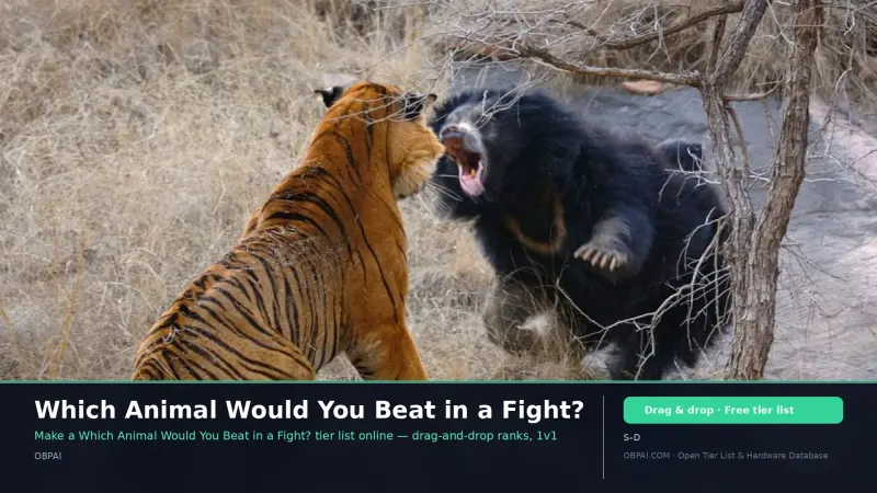 Which Animal Would You Beat in a Fight?