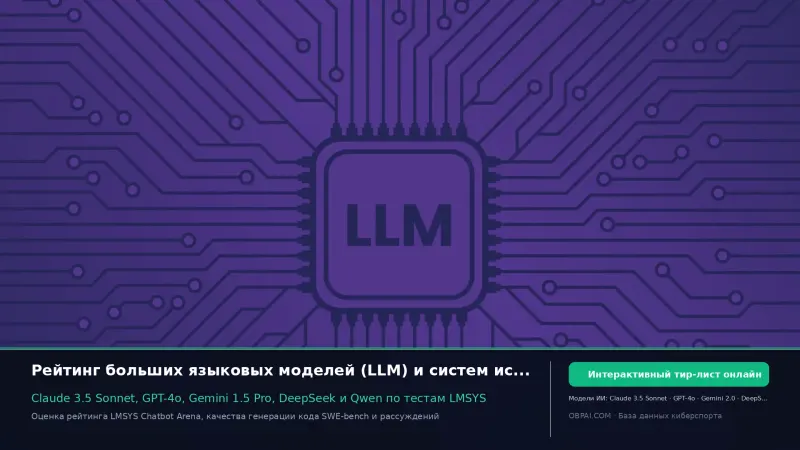Тир-лист LLM