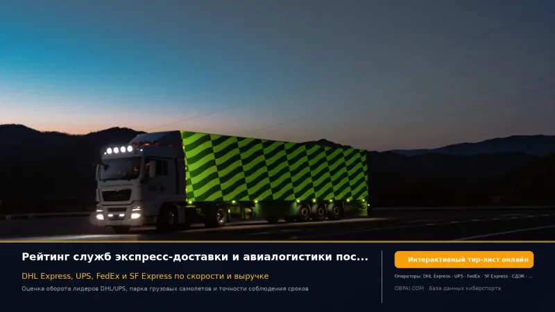 Мировые курьерские службы 2026