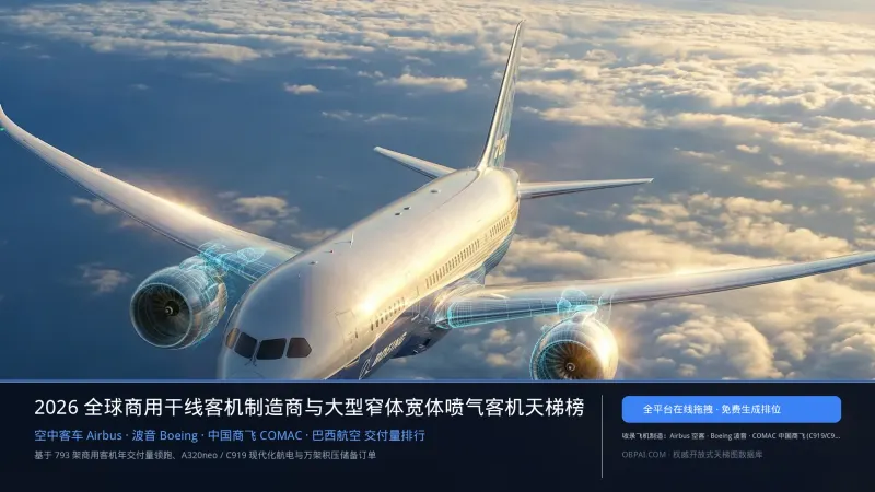 2026年全球飞机制造排行榜
