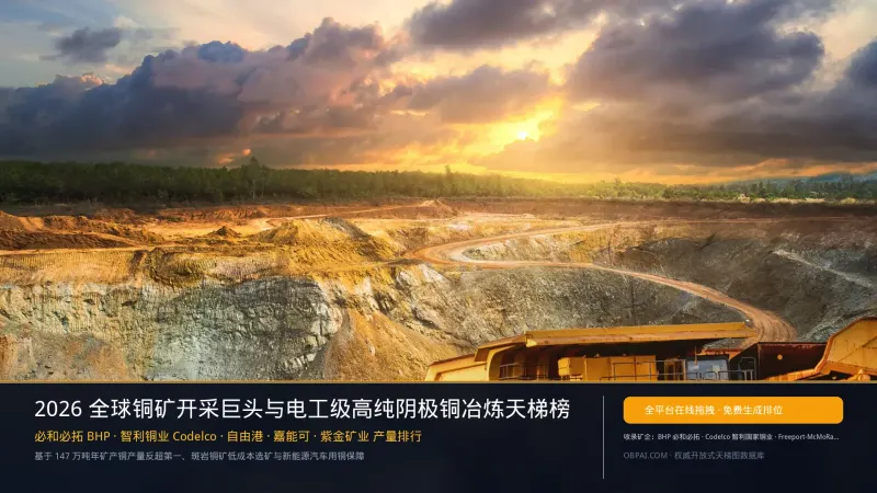 2026年全球铜企排行榜