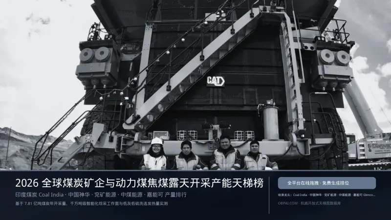 2026年全球煤炭矿企排行榜