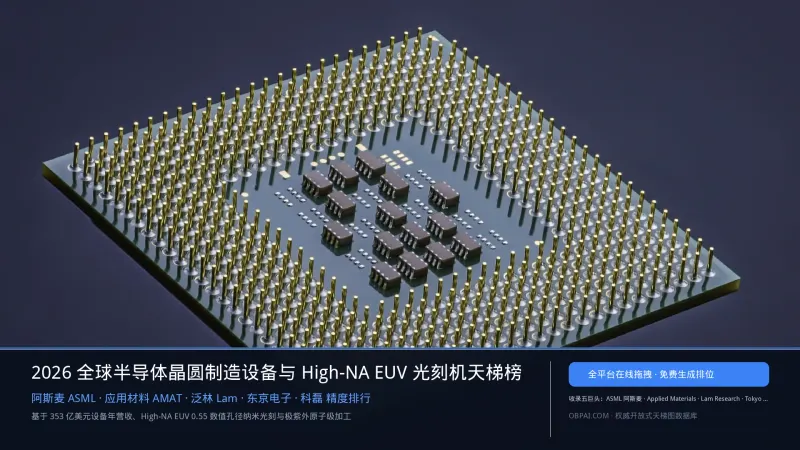 2026年全球半导体设备公司排行榜