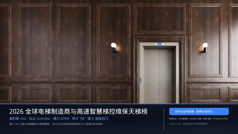 2026年全球电梯制造商排行榜