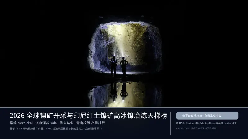 2026年全球镍企排行榜