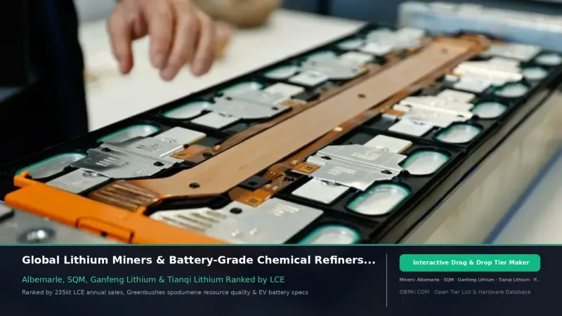 Global Lithium Producers of 2026