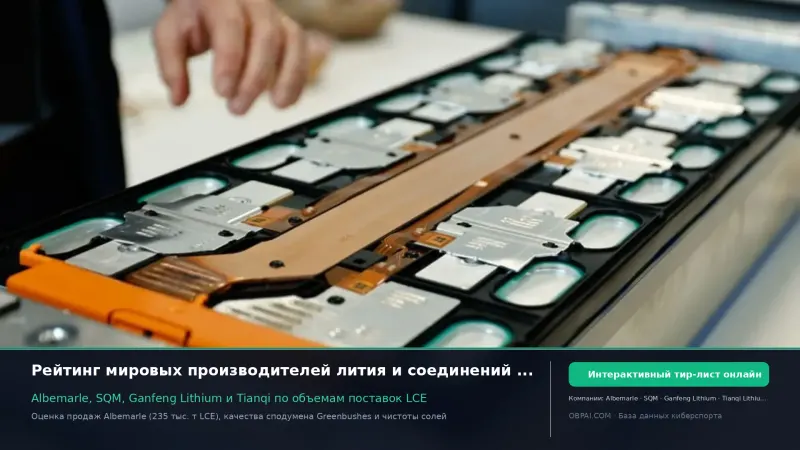 Литиевые компании 2026