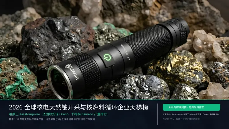 2026年全球铀企排行榜