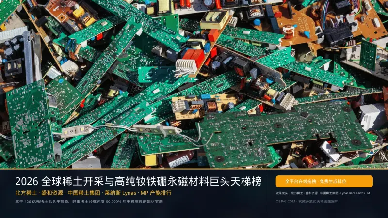 2026年全球稀土企业排行榜