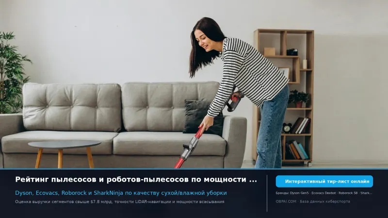Глобальные пылесосы 2026