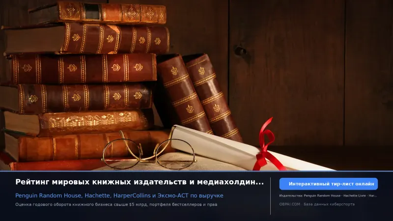 Глобальные книжные издательства 2026
