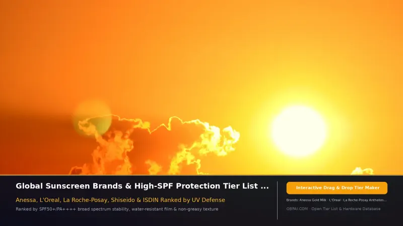 Global Sunscreen Brands of 2026