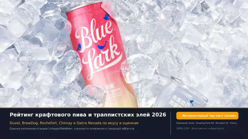 Рейтинг мировых брендов крафтового пива 2026