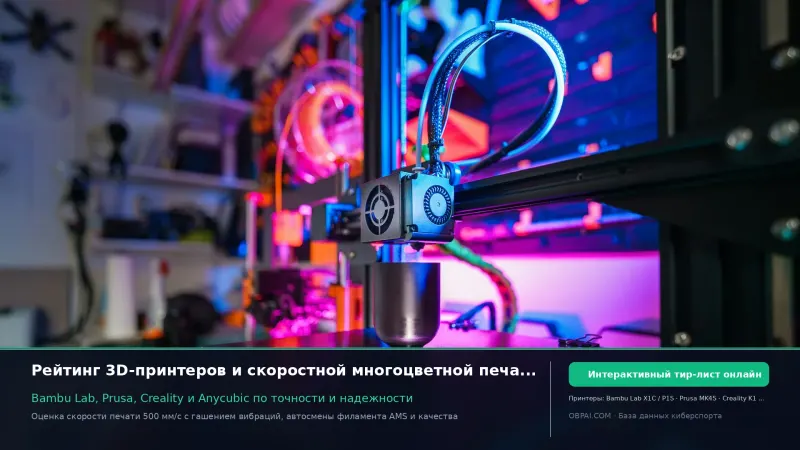 Рейтинг производителей 3D-принтеров