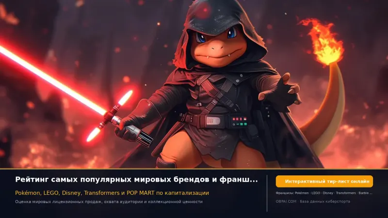Рейтинг самых популярных игрушечных франшиз и IP