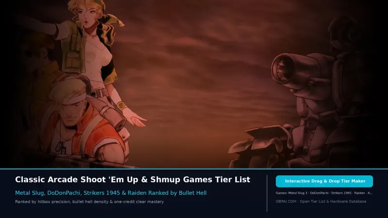 Classic Arcade Shooters Tier List