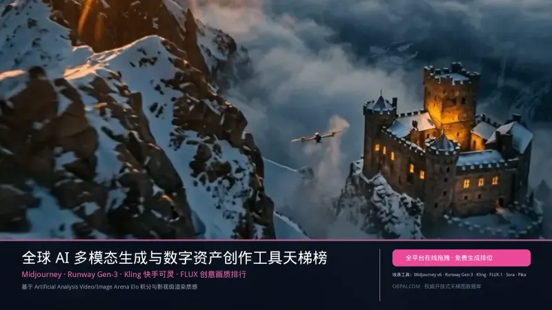 全球AI多模态生成与数字资产创作工具排行榜