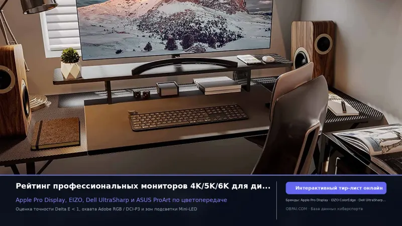 Рейтинг профессиональных мониторов
