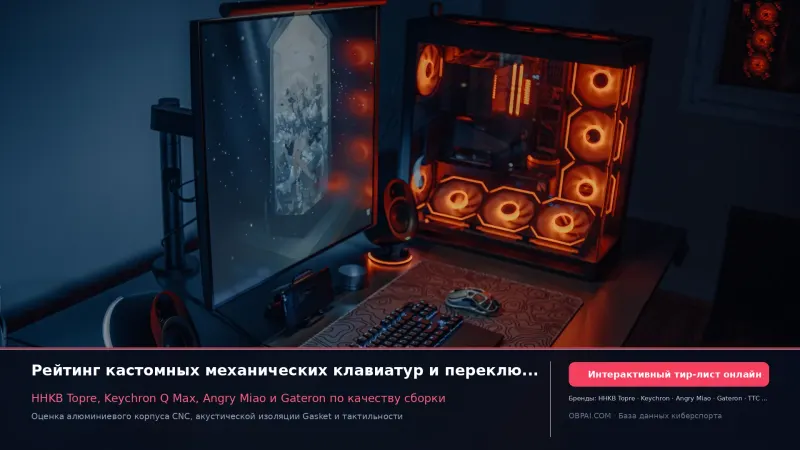 Рейтинг механических клавиатур