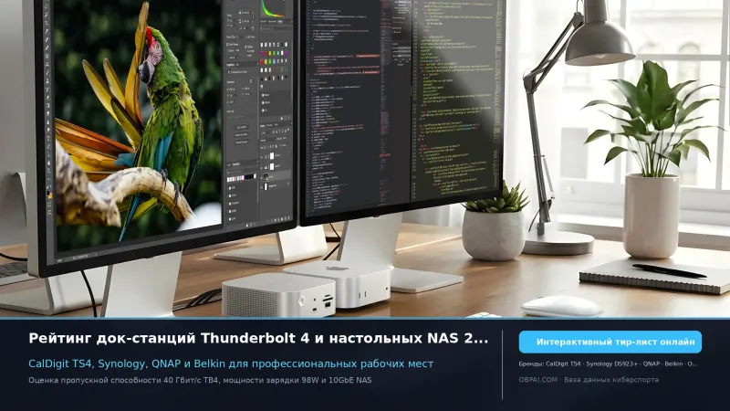 Рейтинг док-станций Thunderbolt 4 и NAS