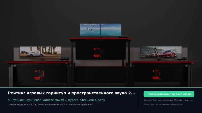 Рейтинг игровых гарнитур