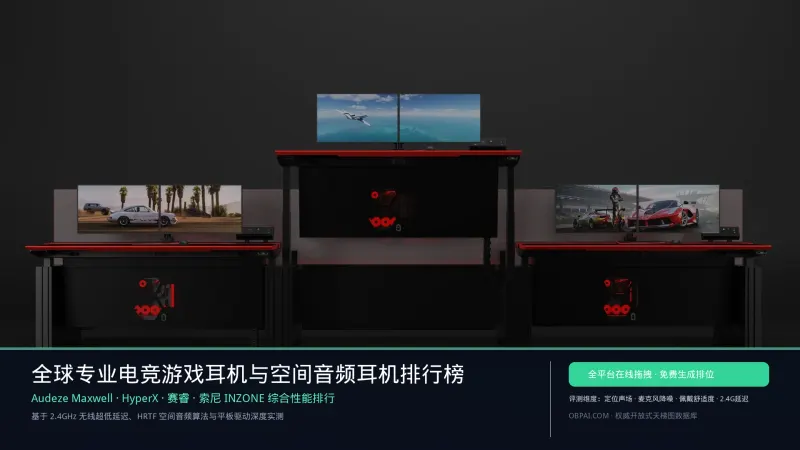 全球专业电竞游戏耳机与空间音频耳机排行榜