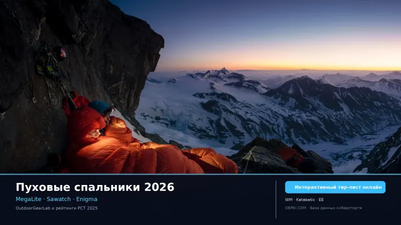 Пуховые спальники 2026