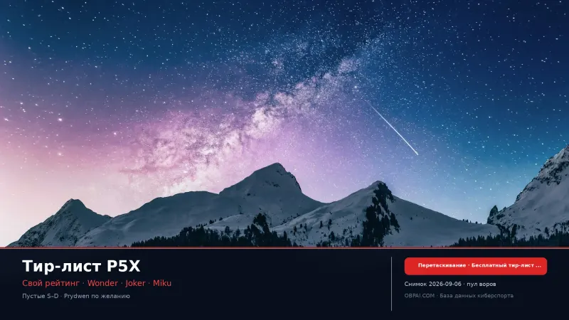 Тир-лист P5X