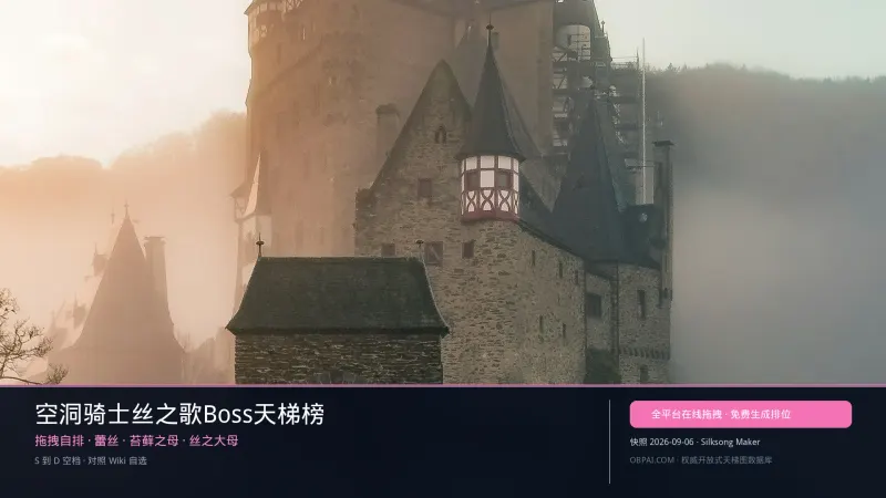 空洞骑士丝之歌Boss天梯榜