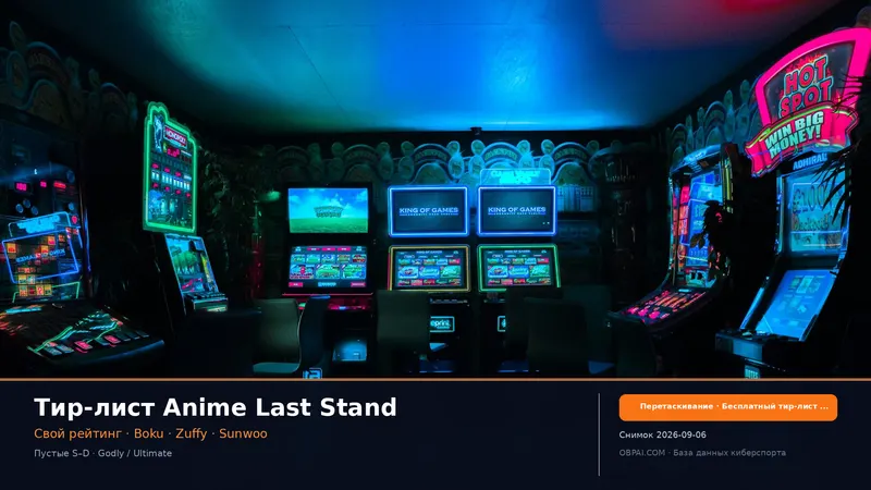 Тир-лист юнитов Anime Last Stand