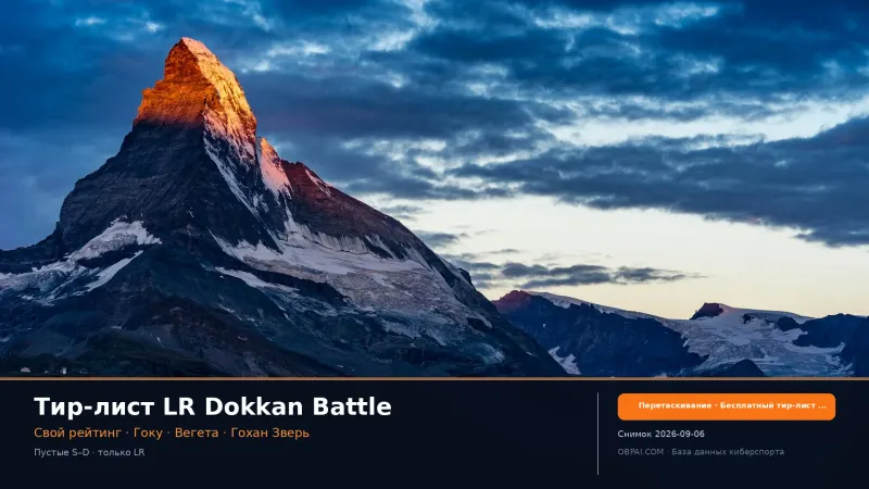 Тир-лист LR Dokkan Battle