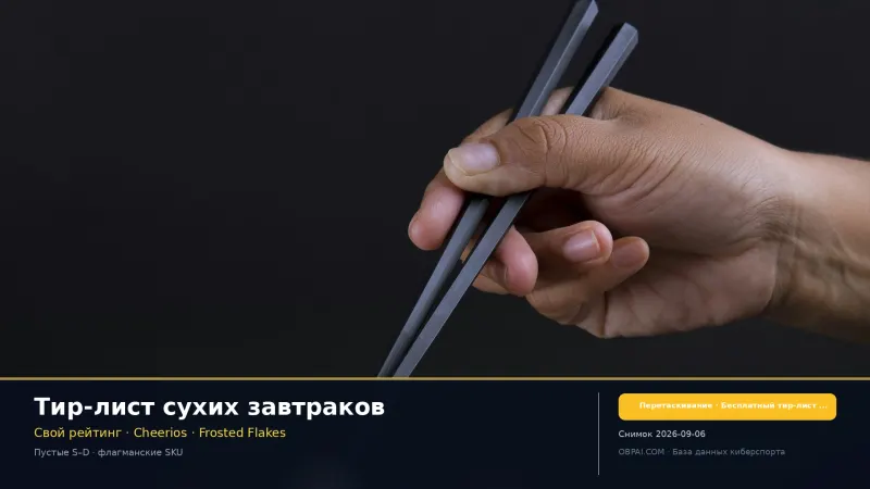 Тир-лист сухих завтраков