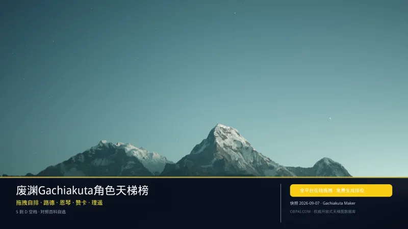 废渊Gachiakuta角色天梯榜