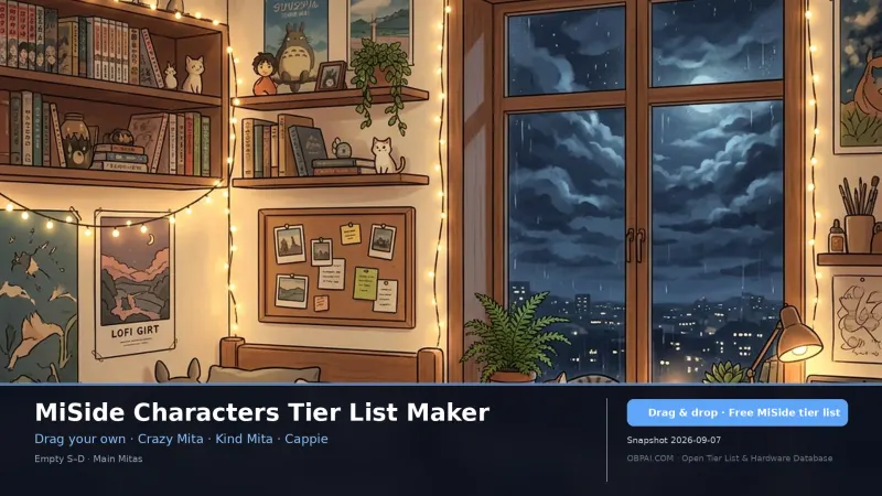 MiSide Characters Tier List Maker