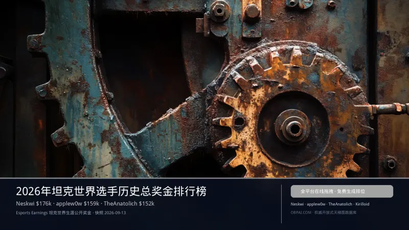 坦克世界选手奖金天梯榜