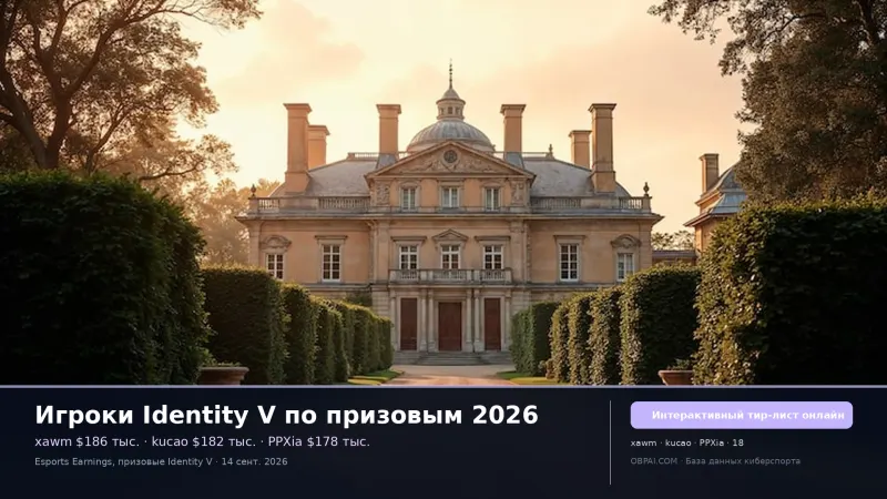 Игроки Identity V по призовым 2026