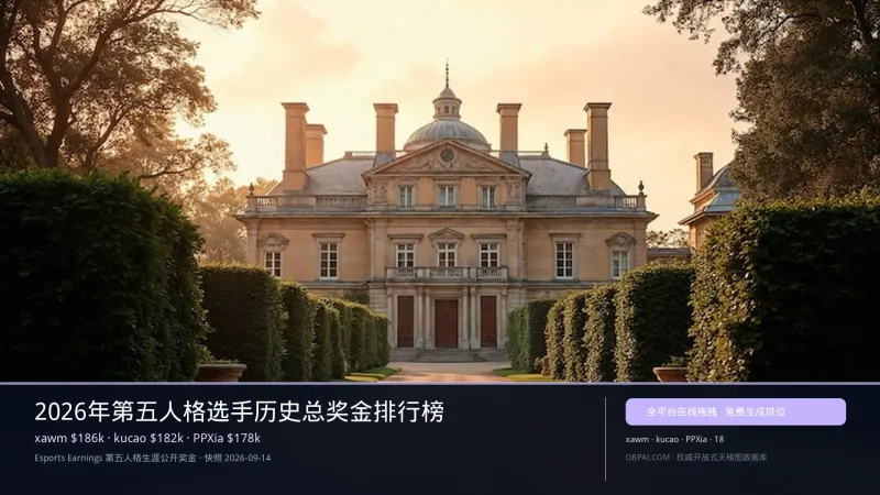第五人格选手奖金天梯榜