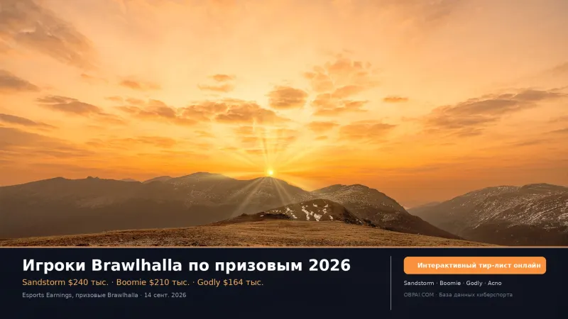 Игроки Brawlhalla по призовым 2026