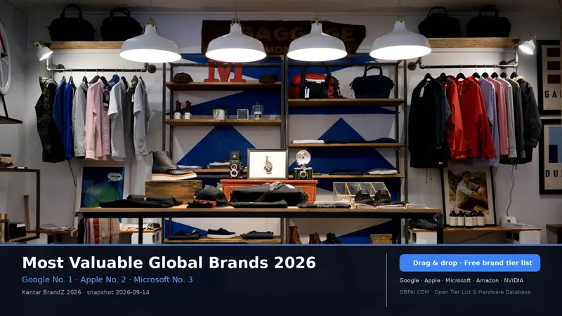 Global Brand Value Tier List 2026