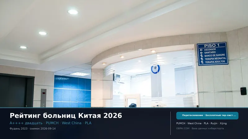 Тир-лист больниц Китая 2026